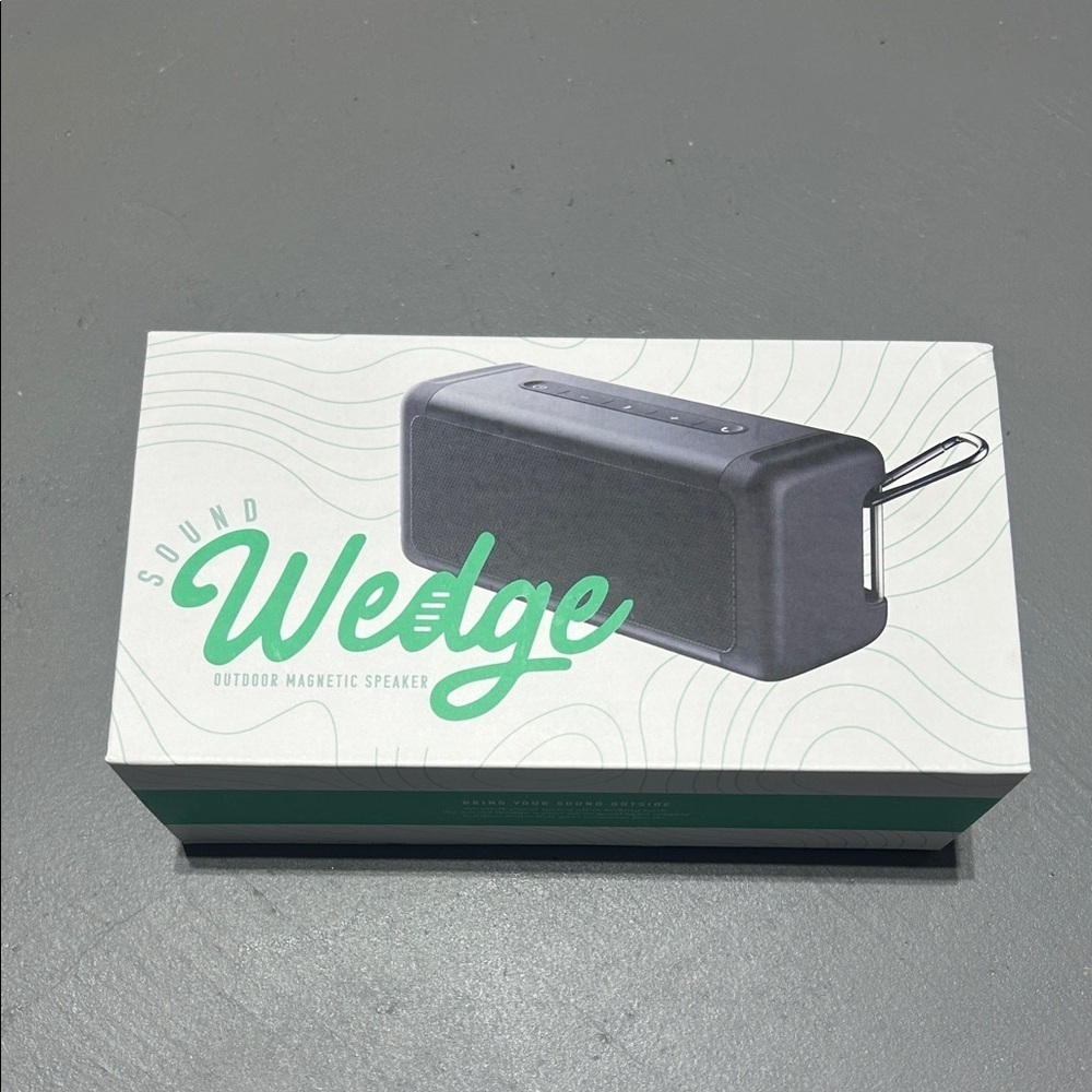 Sound Wedge - Outdoor Magnetic Speaker (New In Box with Charging Cable)